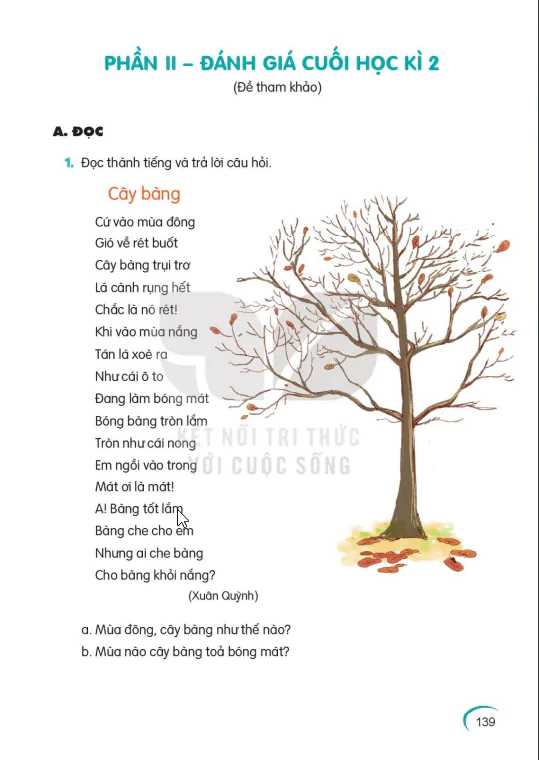 PHẦN II - ĐÁNH GIÁ CUỐI HỌC KÌ 2