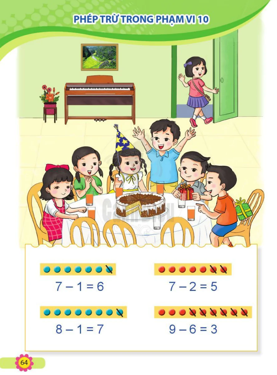 Phép Trừ Trong Phạm Vi 10