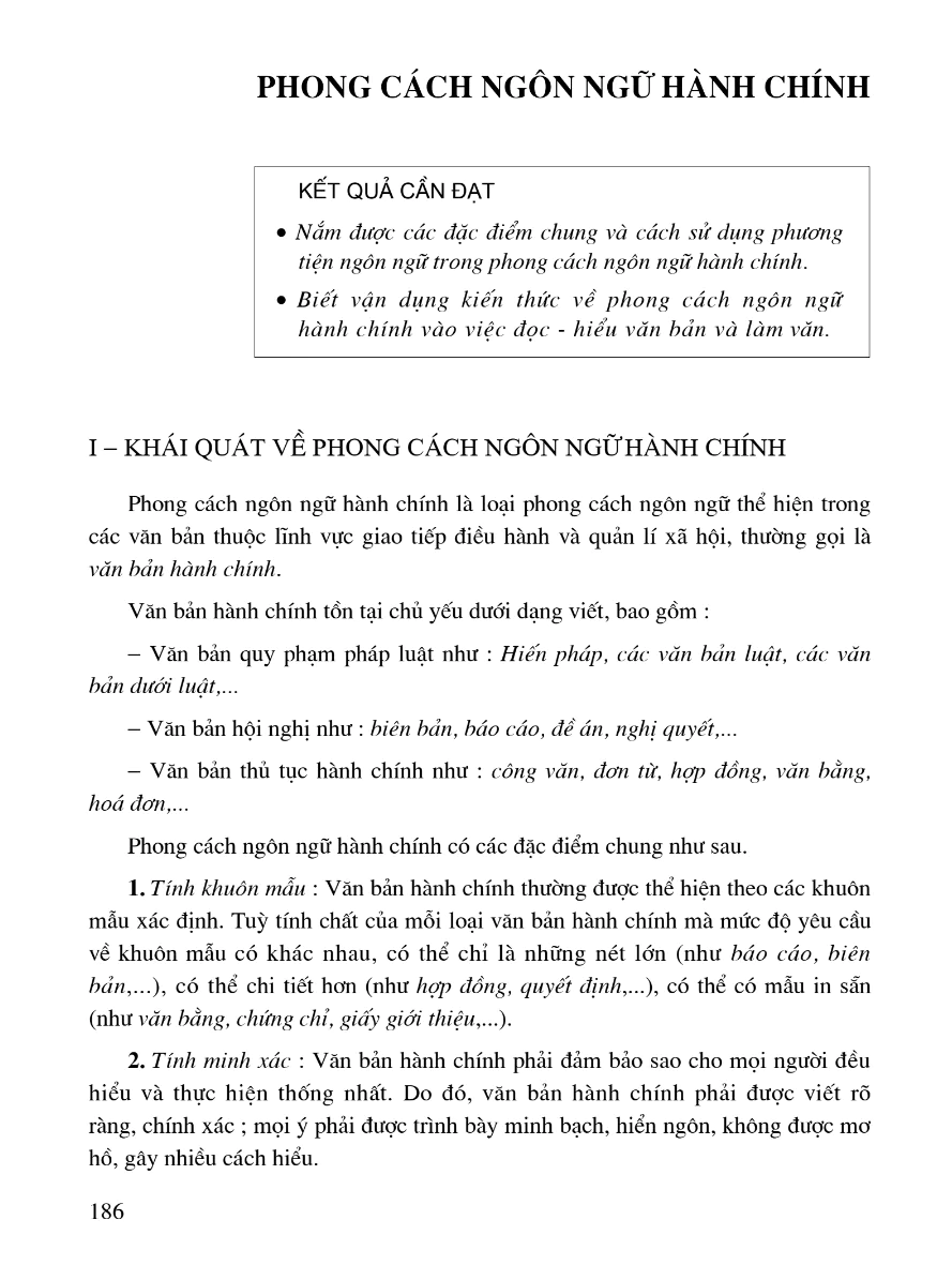 Phong Cách Ngôn Ngữ Hành Chính