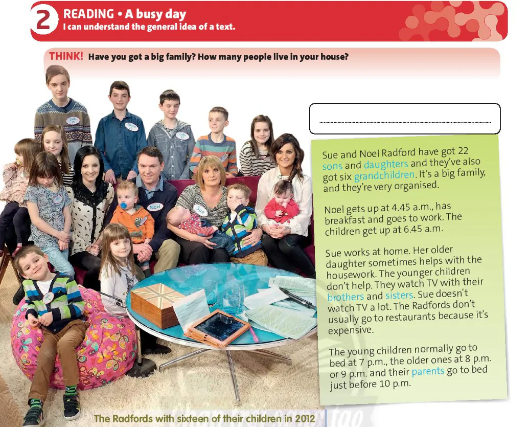 Reading: A busy day