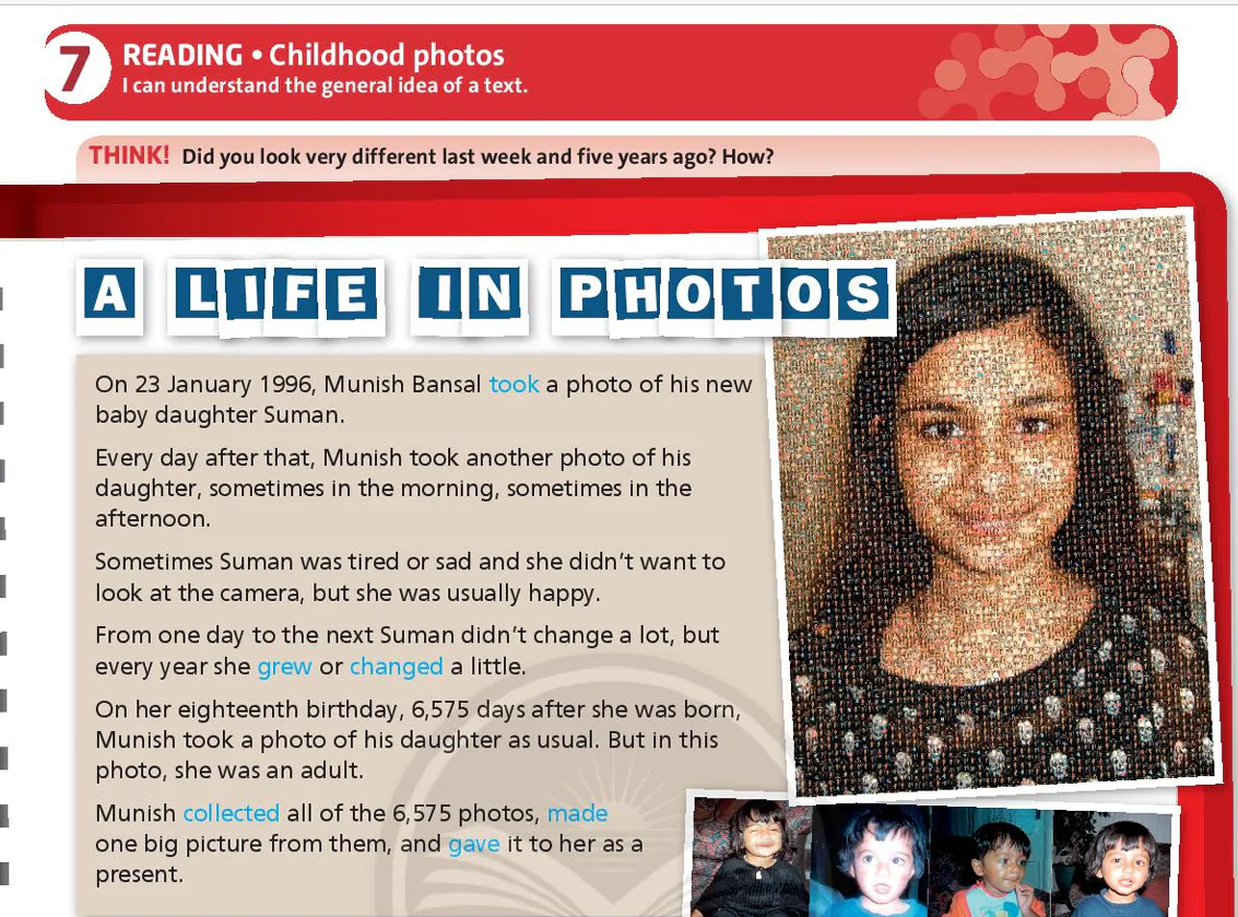 Reading: Childhood photos