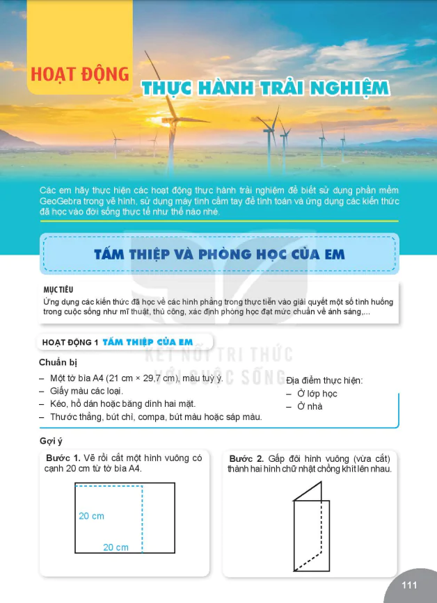 TẤM THIỆP VÀ PHÒNG HỌC CỦA EM