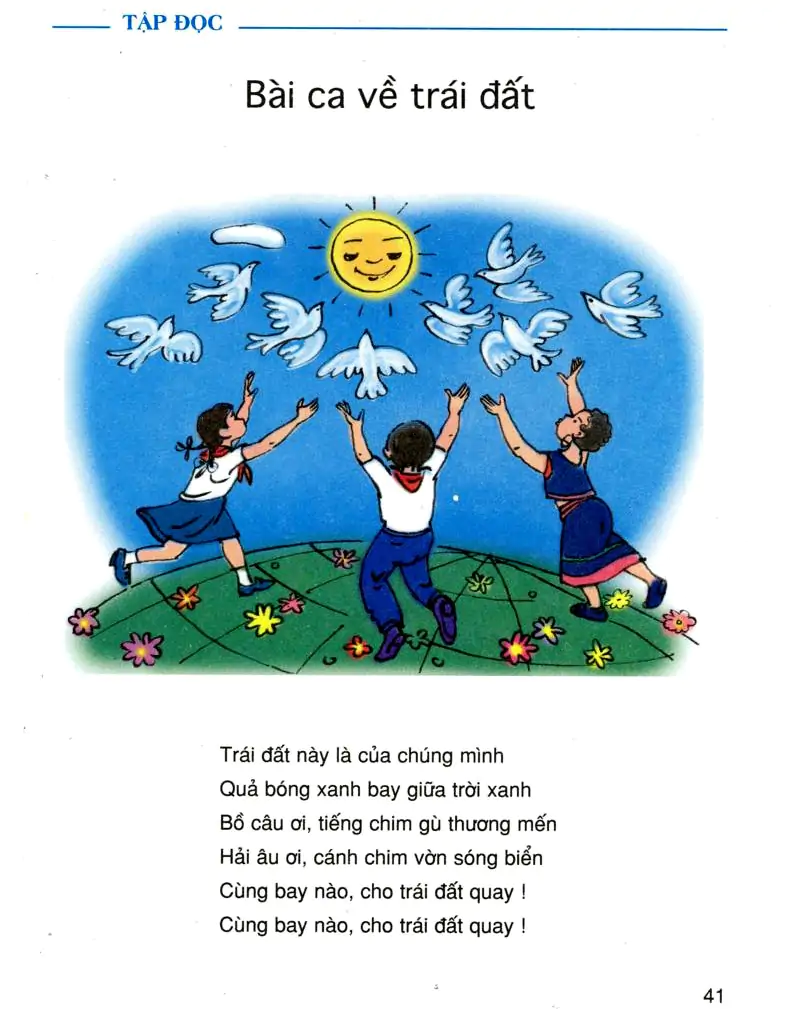 Tập đọc: Bài ca về trái đất