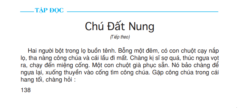 Tập đọc: Chú Đất Nung (Tiếp theo)