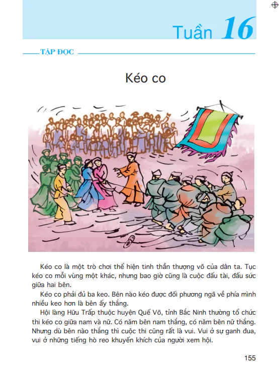 Tập đọc: Kéo co
