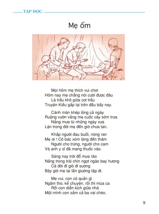 Tập đọc: Mẹ ốm