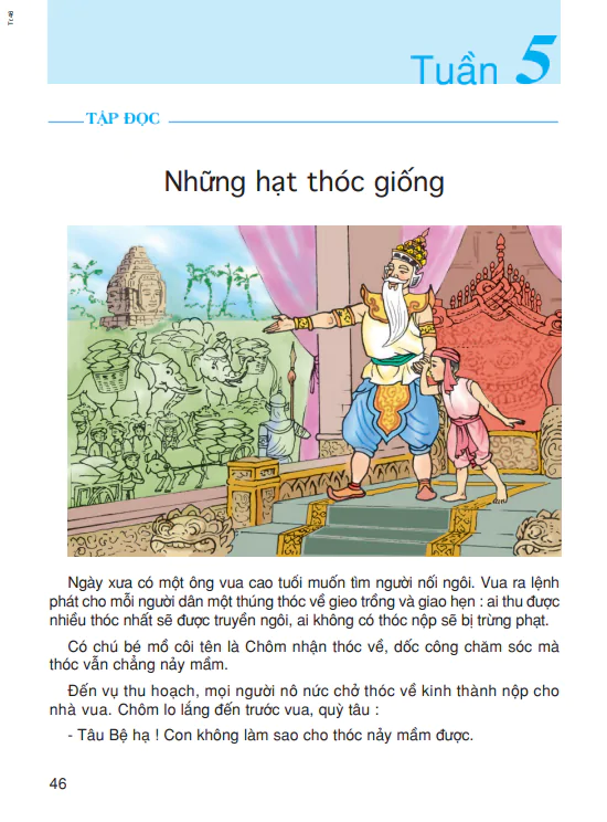 Tập đọc: Những hạt thóc giống