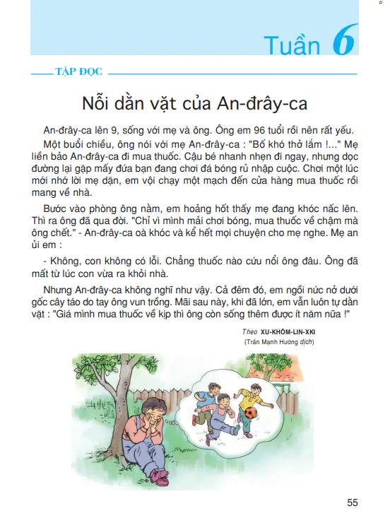 Tập đọc: Nỗi dằn vặt của An-đrây-ca