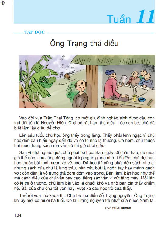 Tập đọc: Ông Trạng thả diều
