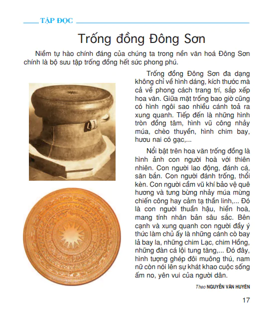 Tập đọc : Trống đồng Đông Sơn