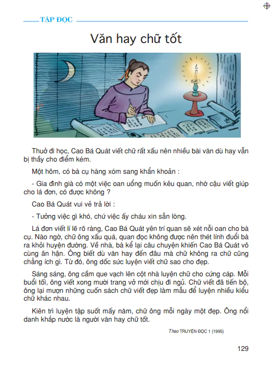 Tập đọc: Văn hay chữ tốt