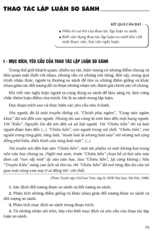Thao tác lập luận so sánh