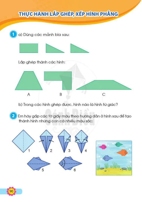 Thực hành lắp ghép, xếp hình phẳng