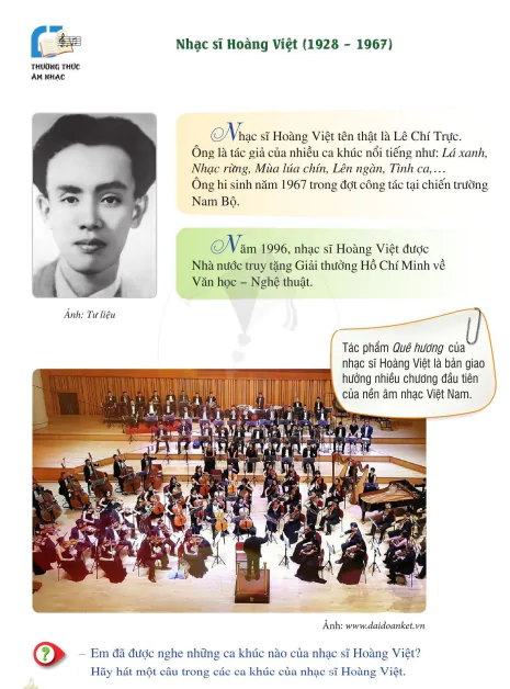 Thường thức âm nhạc: Nhạc sĩ Hoàng Việt