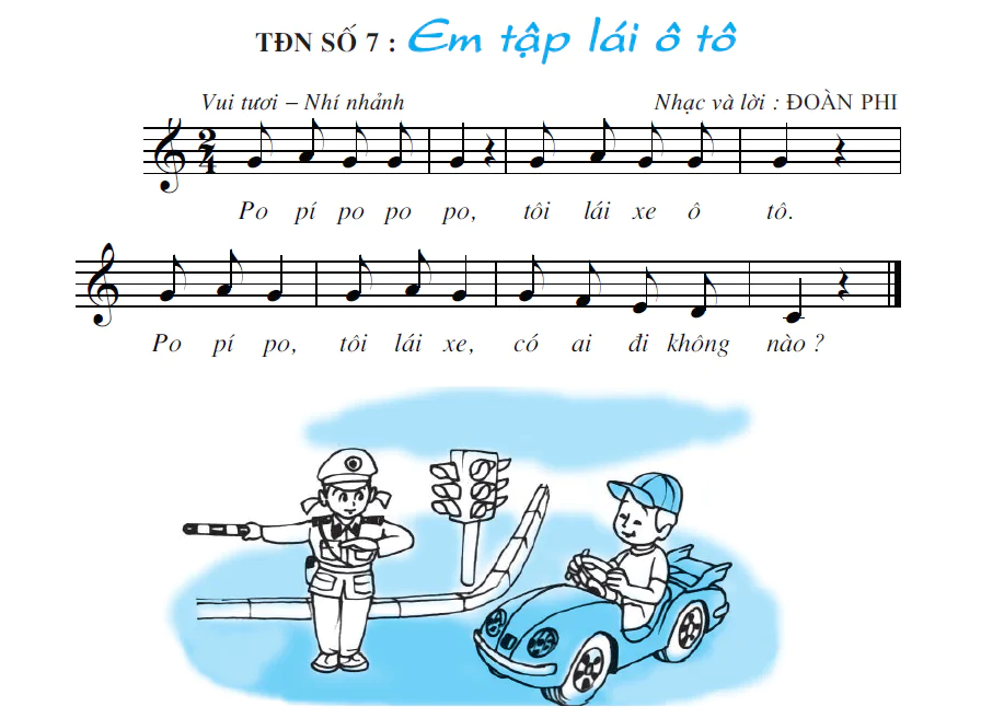 Tiết 25. Ôn tập bài hát: Màu xanh quê hương - Tập đọc nhạc: TĐN số 7