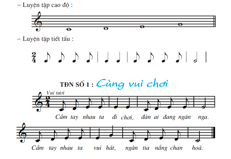 Tiết 3. Ôn tập bài hát: Reo vang bình minh - Tập đọc nhạc: TĐN số 1