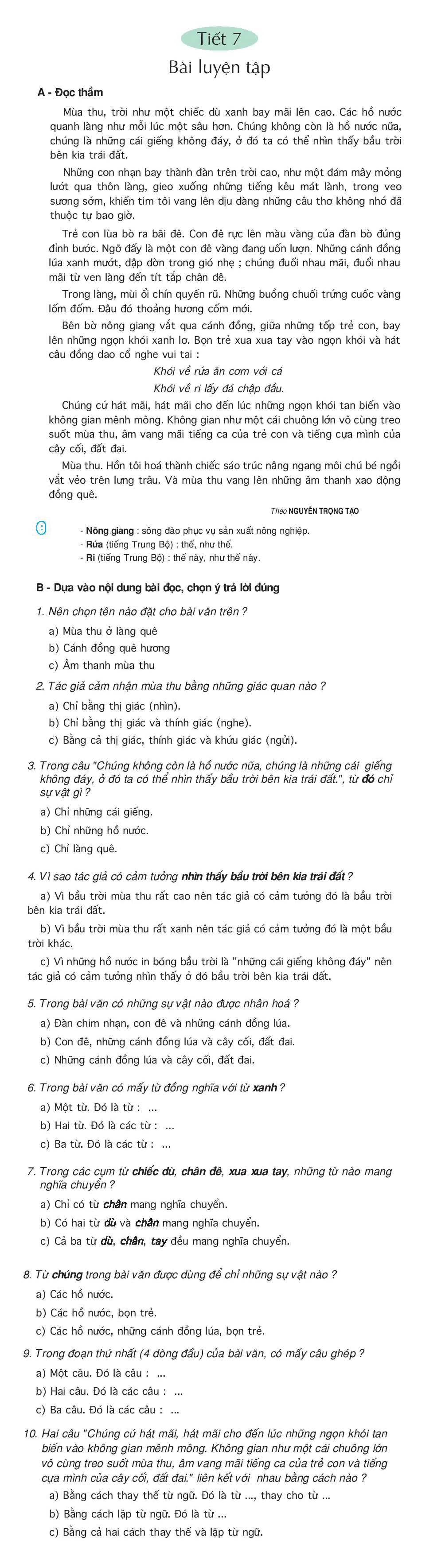 Tiết 7
