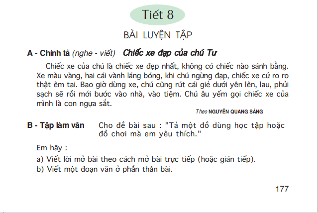 Tiết 8: Bài luyện tập