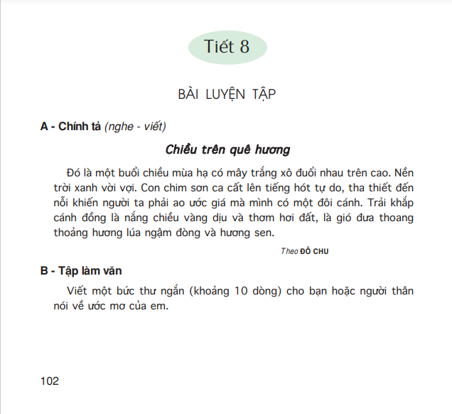Tiết 8: Bài luyện tập