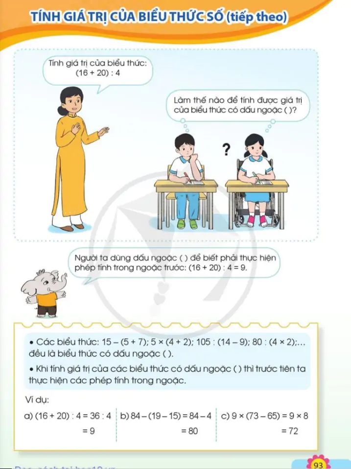 Tính giá trị của biểu thức số (tiếp theo 2)