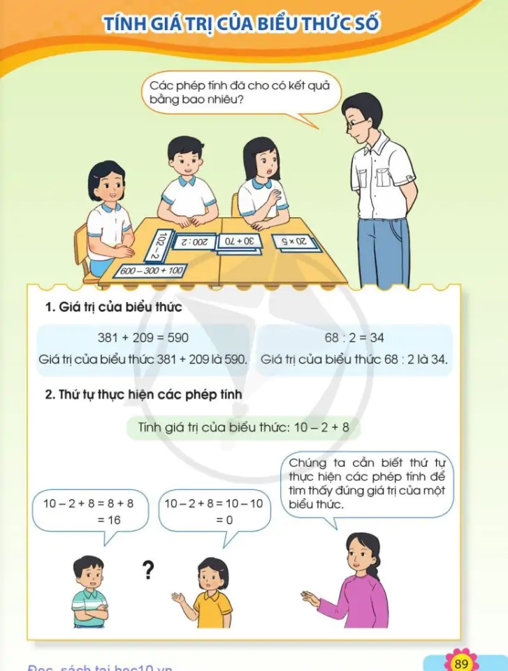 Tính giá trị của biểu thức số