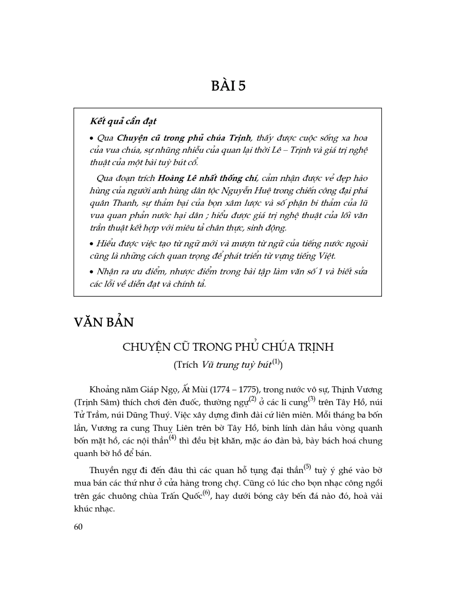Trả Bài Tập Làm Văn Số 1