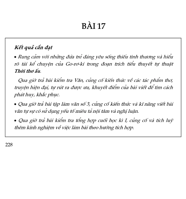 Trả Bài Tập Làm Văn Số 3