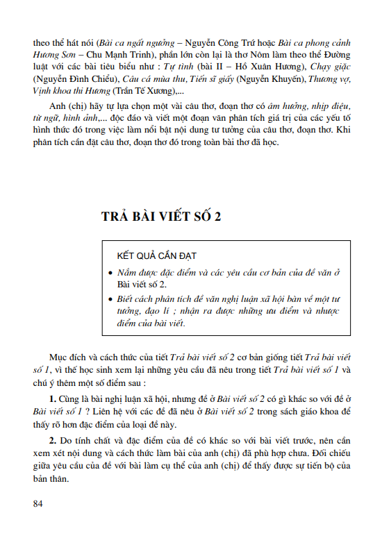 Trả bài viết số 2
