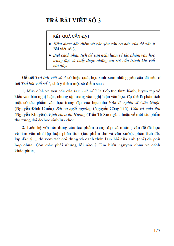 Trà bài viết số 3