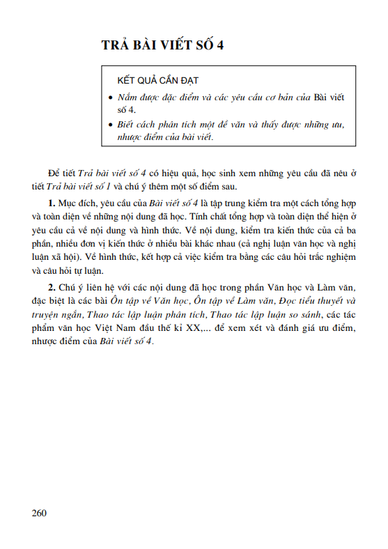 Trả bài viết só 4