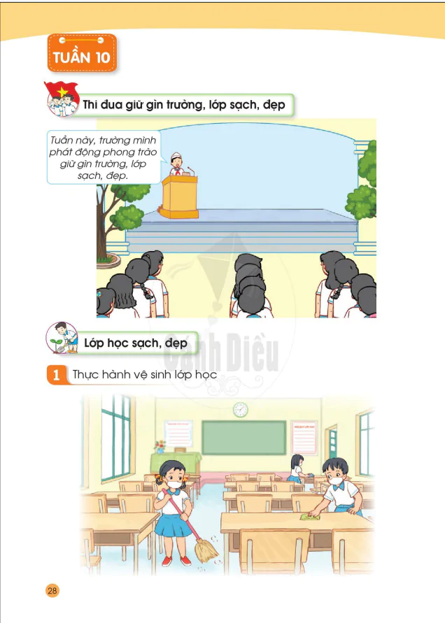 TUẦN 10: LỚP HỌC SẠCH, ĐẸP