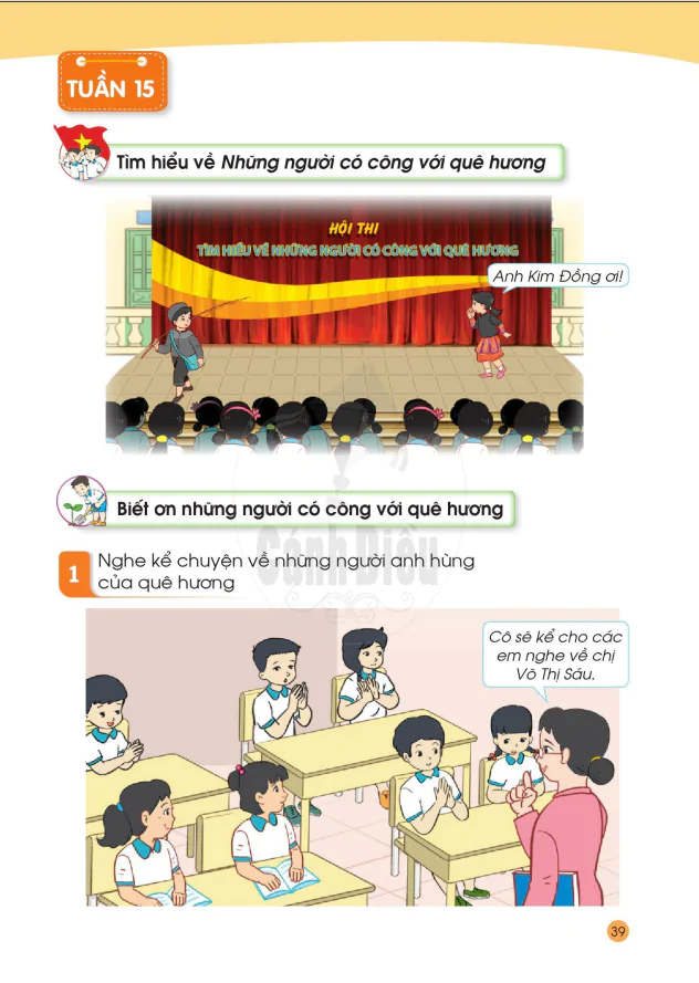 TUẦN 15: BIẾT ƠN NHỮNG NGƯỜI CÓ CÔNG VỚI QUÊ HƯƠNG