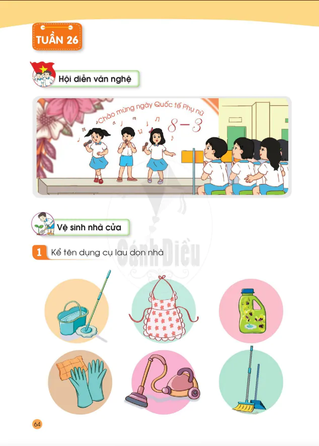 TUẦN 26: VỆ SINH NHÀ CỬA