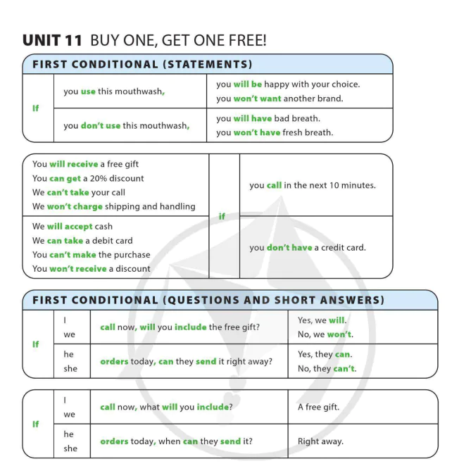 Unit 11: Buy one, get one free!