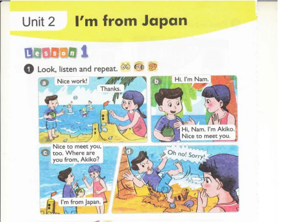 Unit 2: I'm from Japan