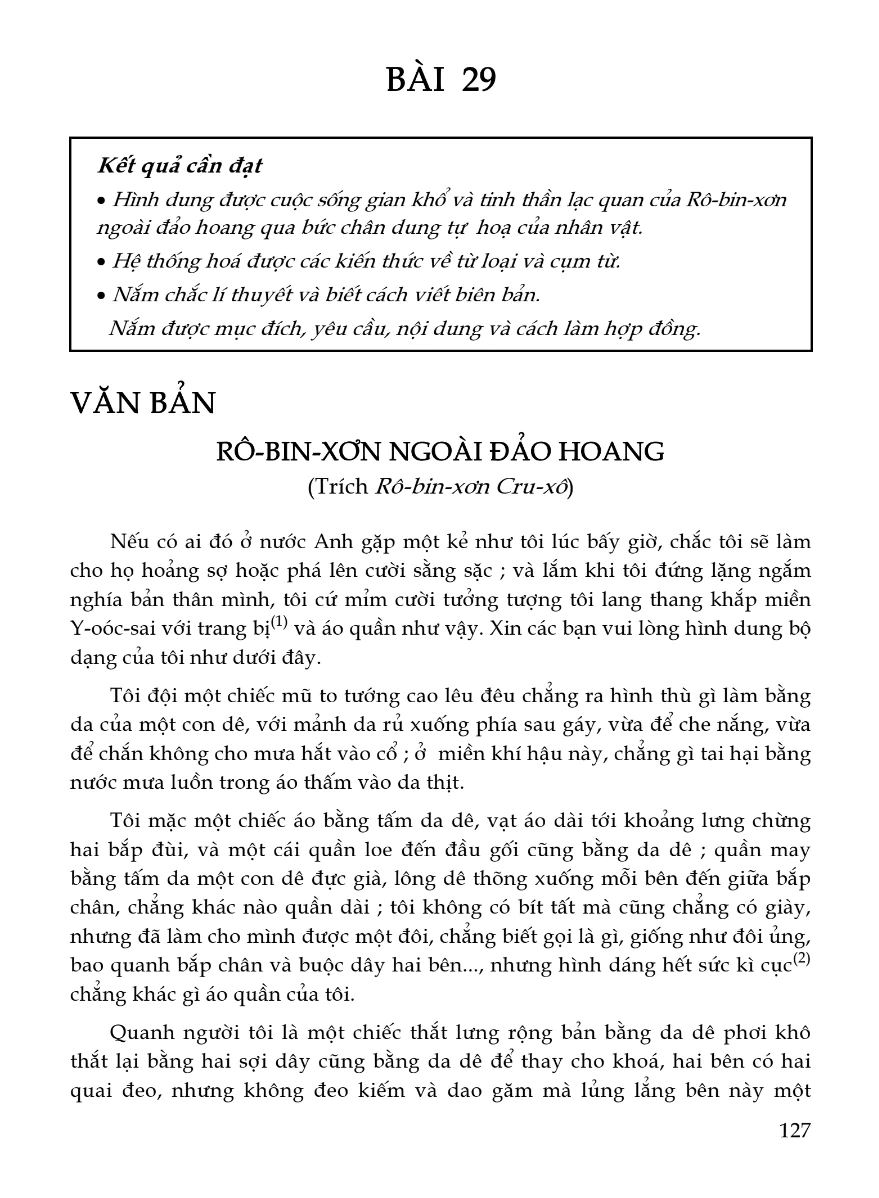 Văn Bản: Rô-bin-xơn Ngoài Đảo Hoang