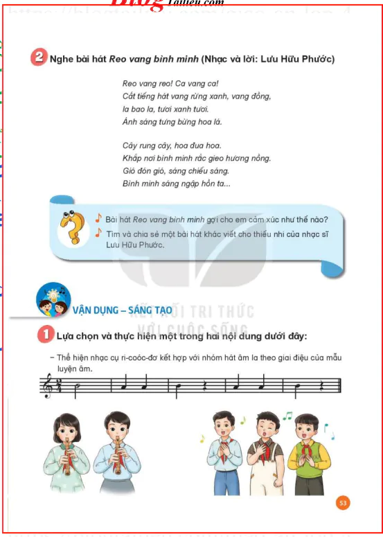 VẬN DỤNG - SÁNG TẠO