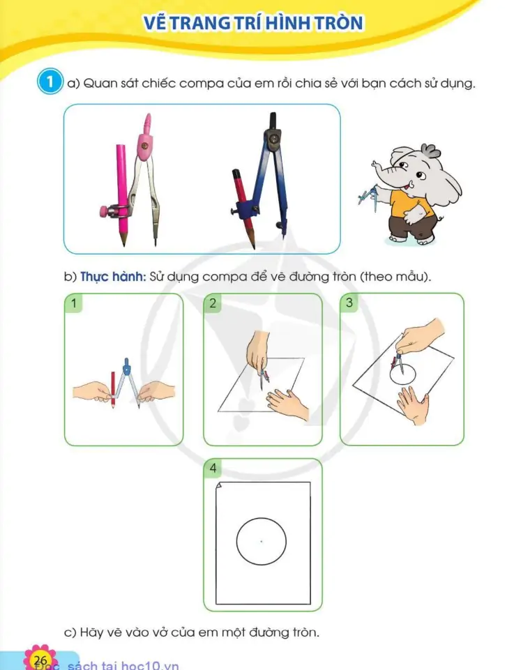 Vẽ trang trí đường tròn