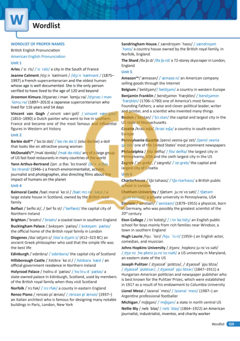 W: Wordlist